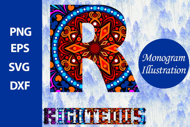 Monogram Illustration SVG Ethnic Touch 