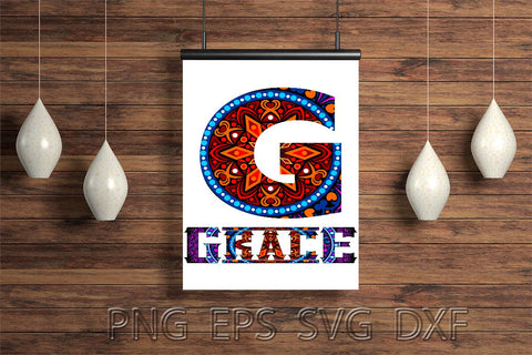 Monogram Illustration SVG Ethnic Touch 