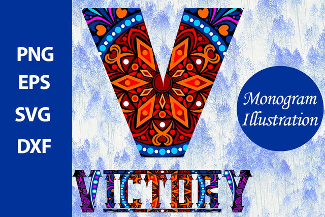 Monogram Illustration SVG Ethnic Touch 