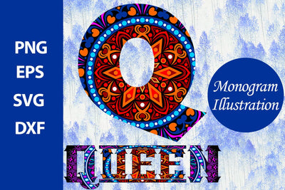 Monogram Illustration SVG Ethnic Touch 