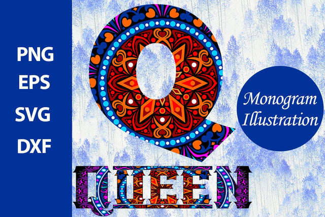 Monogram Illustration SVG Ethnic Touch 