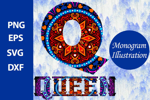 Monogram Illustration SVG Ethnic Touch 