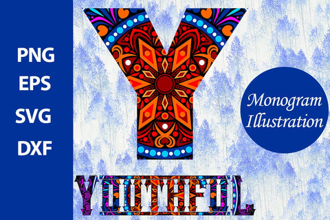 Monogram Illustration SVG Ethnic Touch 