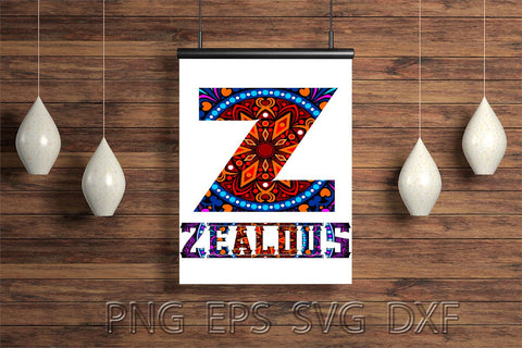 Monogram Illustration SVG Ethnic Touch 