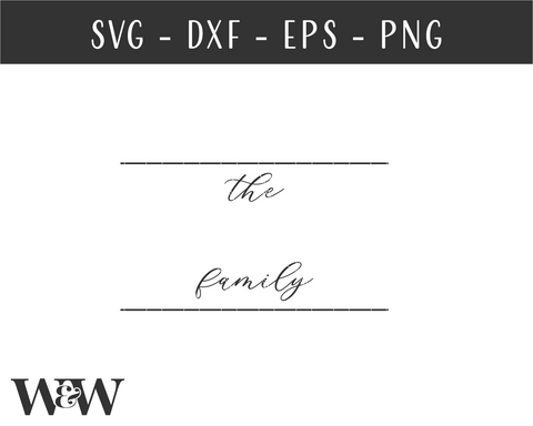 Monogram Last Name SVG | Family Name Sign SVG SVG Wood And Walt 