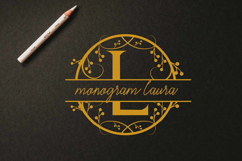 Monogram Laura Font LetterdayStudio 