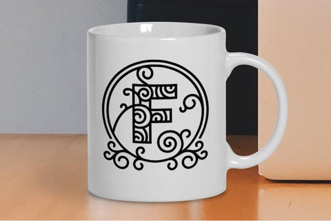 Monogram Letter F SVG VectorSVGdesign 