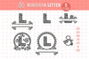 Monogram Letter L - So Fontsy