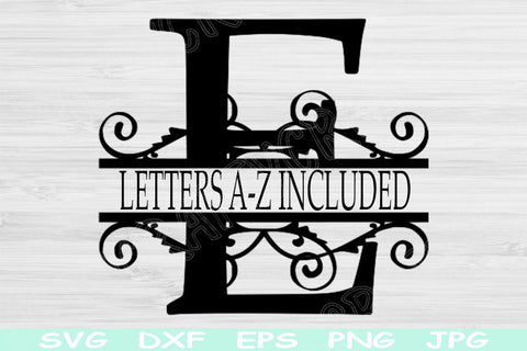 Monogram Letter Svg File, Split Letter Svg, Dxf, Eps, Png Cut Files For Cricut, Glowforge, Silhouette SVG TiffsCraftyCreations 