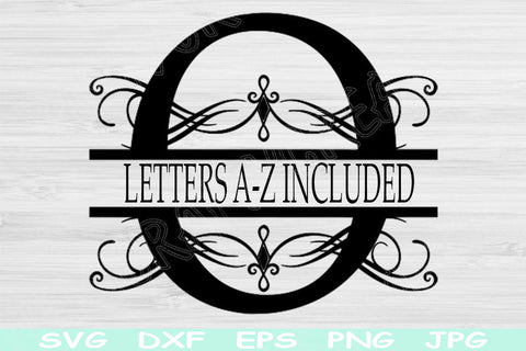 Monogram Letter Svg File, Split Letter Svg, Dxf, Eps, Png Instant Digital Download Design Cut Files For Cricut, Glowforge, Silhouette Vector SVG TiffsCraftyCreations 