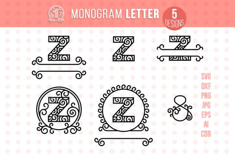 Monogram Letter Z SVG VectorSVGdesign 