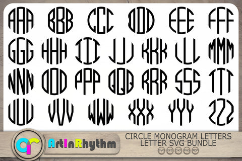 Monogram Letters Svg, Monogram Svg, Alphabet Svg SVG Artinrhythm shop 