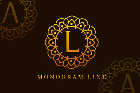 Monogram Line Font LetterdayStudio 