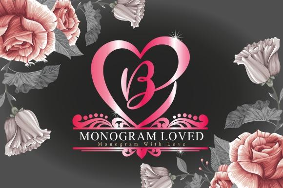 MONOGRAM LOVED Font eknojistudio99 