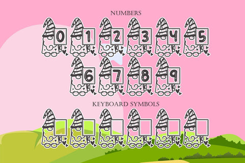 Monogram Lovers Gnome Font Dm Letter Studio 