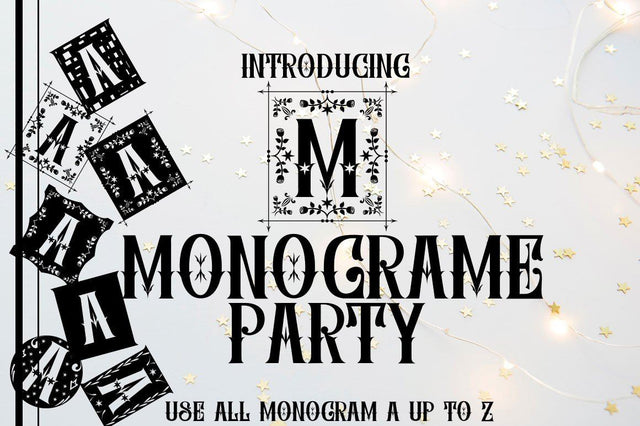 MONOGRAM Party Font JH-CreativeFont 