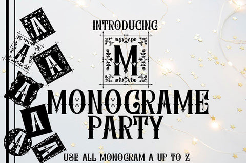 MONOGRAM Party Font JH-CreativeFont 