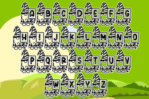 Monogram Patrick Gnome Font Dm Letter Studio 