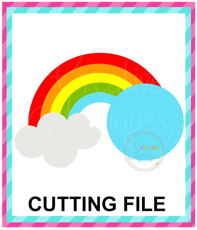 Monogram Rainbow Cut File Creative Appliques 