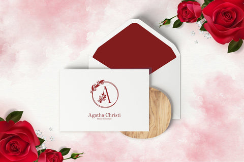 Monogram Rosa SVG Dm Letter Studio 