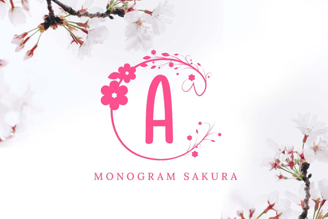 Monogram sakura Font LetterdayStudio 