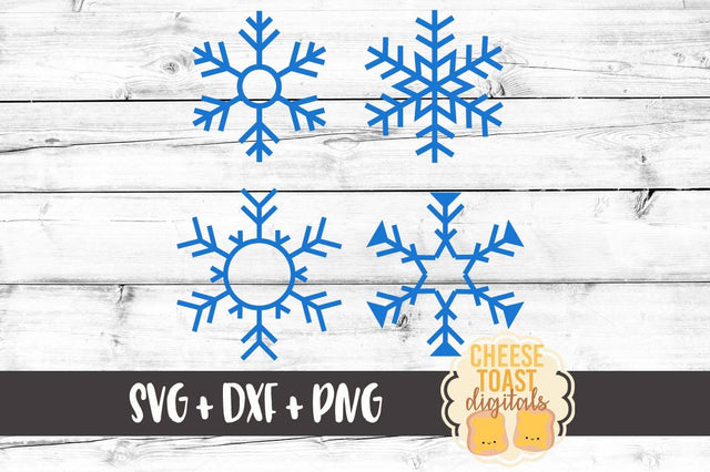 Monogram Snowflakes SVG Cheese Toast Digitals 