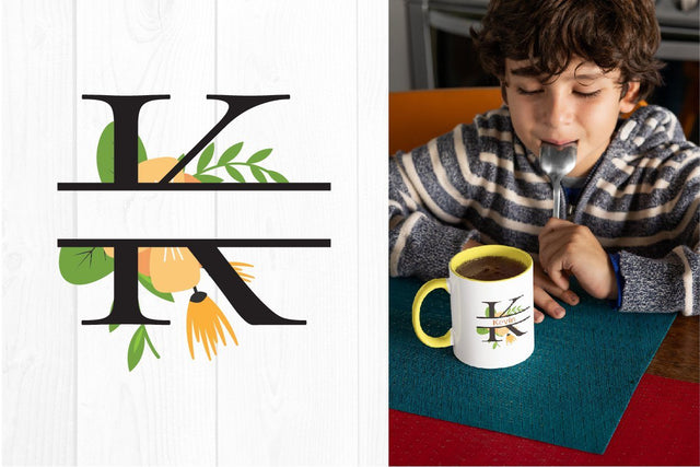 Monogram split alphabet svg SVG vectorbundles 