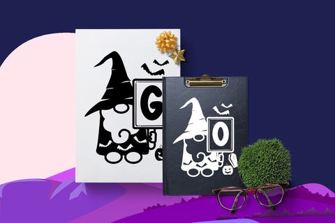 Monogram Spooky Gnome Font Dm Letter Studio 