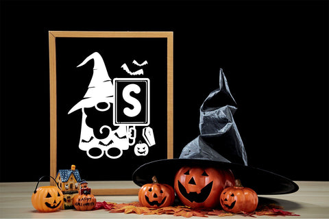 Monogram Spooky Gnome Font Dm Letter Studio 