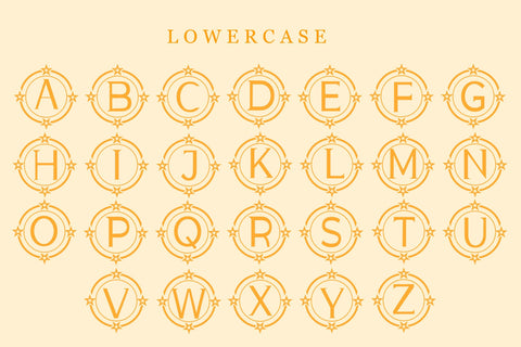 Monogram Star Font LetterdayStudio 