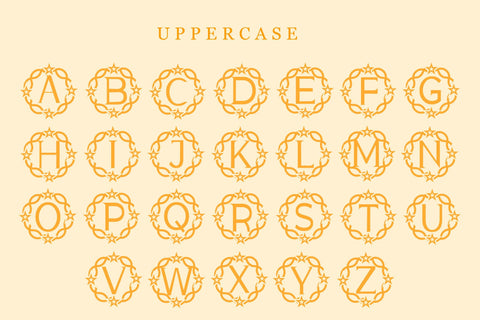 Monogram Star Font LetterdayStudio 