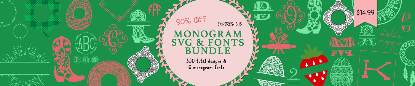 Monogram SVG and Fonts Bundle
