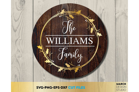 Monogram SVG Bundle, Family Monogram SVG, Last Name Monogram Frame, Family Monogram SVG SVG March Design Studio 
