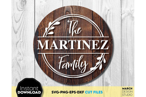 Monogram SVG Bundle, Family Monogram SVG, Last Name Monogram Frame, Family Monogram SVG SVG March Design Studio 