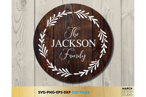 Monogram SVG Bundle, Family Monogram SVG, Last Name Monogram Frame, Family Monogram SVG SVG March Design Studio 