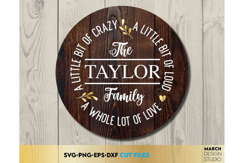 Monogram SVG Bundle, Family Monogram SVG, Last Name Monogram Frame, Family Monogram SVG SVG March Design Studio 