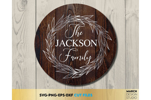 Monogram SVG Bundle, Family Monogram SVG, Last Name Monogram Frame SVG, Monogram SVG SVG March Design Studio 