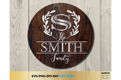 Monogram SVG Bundle, Family Monogram SVG, Last Name Monogram Frame SVG, Monogram SVG SVG March Design Studio 