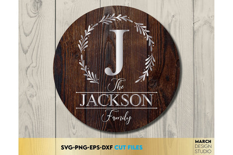 Monogram SVG Bundle, Family Monogram SVG, Last Name Monogram Frame SVG, Monogram SVG SVG March Design Studio 