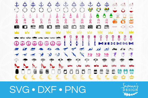 Monogram SVG Cut File Bundle SVG SavanasDesign 