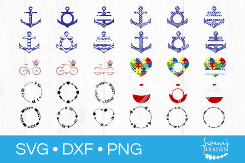 Monogram SVG Cut File Bundle SVG SavanasDesign 