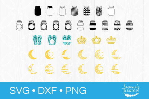 Monogram SVG Cut File Bundle SVG SavanasDesign 