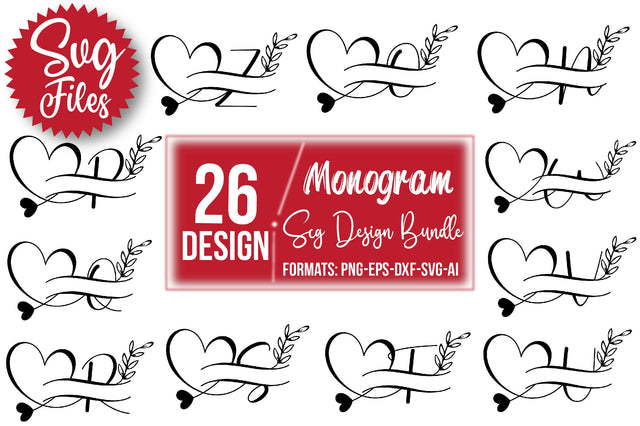 Monogram Svg Design Bundle SVG Rupkotha 