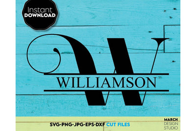 Monogram SVG, Split Monogram SVG, Monogram Letter SVG, Monogram Alphabet SVG SVG March Design Studio 
