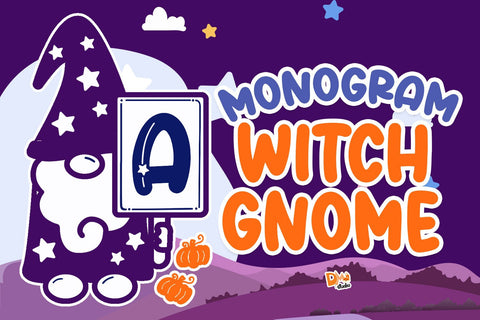 Monogram Witch Gnome Font Dm Letter Studio 
