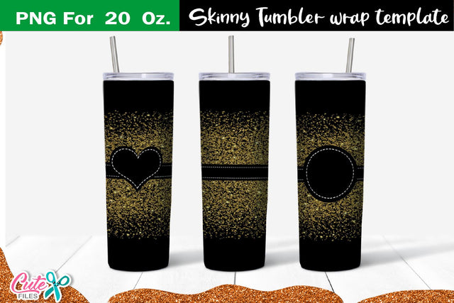Monograms frame 20 Oz. Skinny Tumbler Sublimation Cute files 