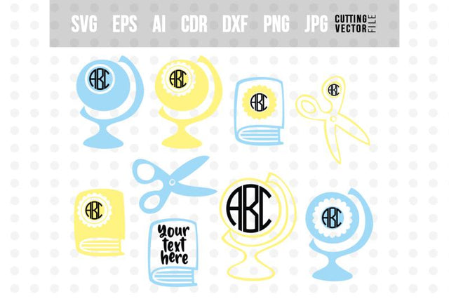 Monograms School Design SVG SVG VectorSVGdesign 