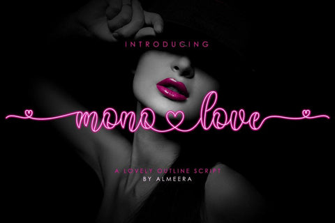 monolove | lovely script Font studioalmeera 