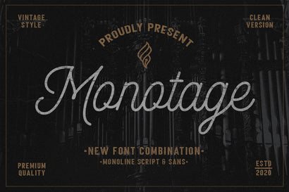 Monotage Font Duo Font Fargun Studio 