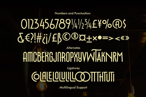 Monsante – Modern Art Deco Font Arterfak Project 